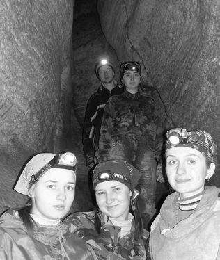 Couts in cave of Ternopil region during education tour