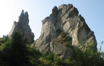 Sanctuary of ancient Carpathians nearby Boryslav-Shidnytsya
